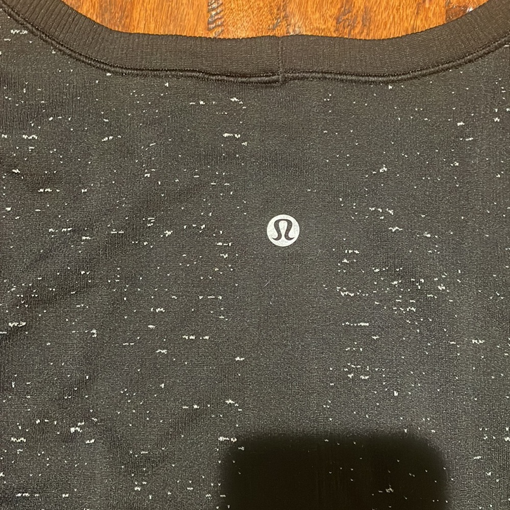 Lululemon Swiftly Tech, Black And Gray Marled, Lo… - image 3